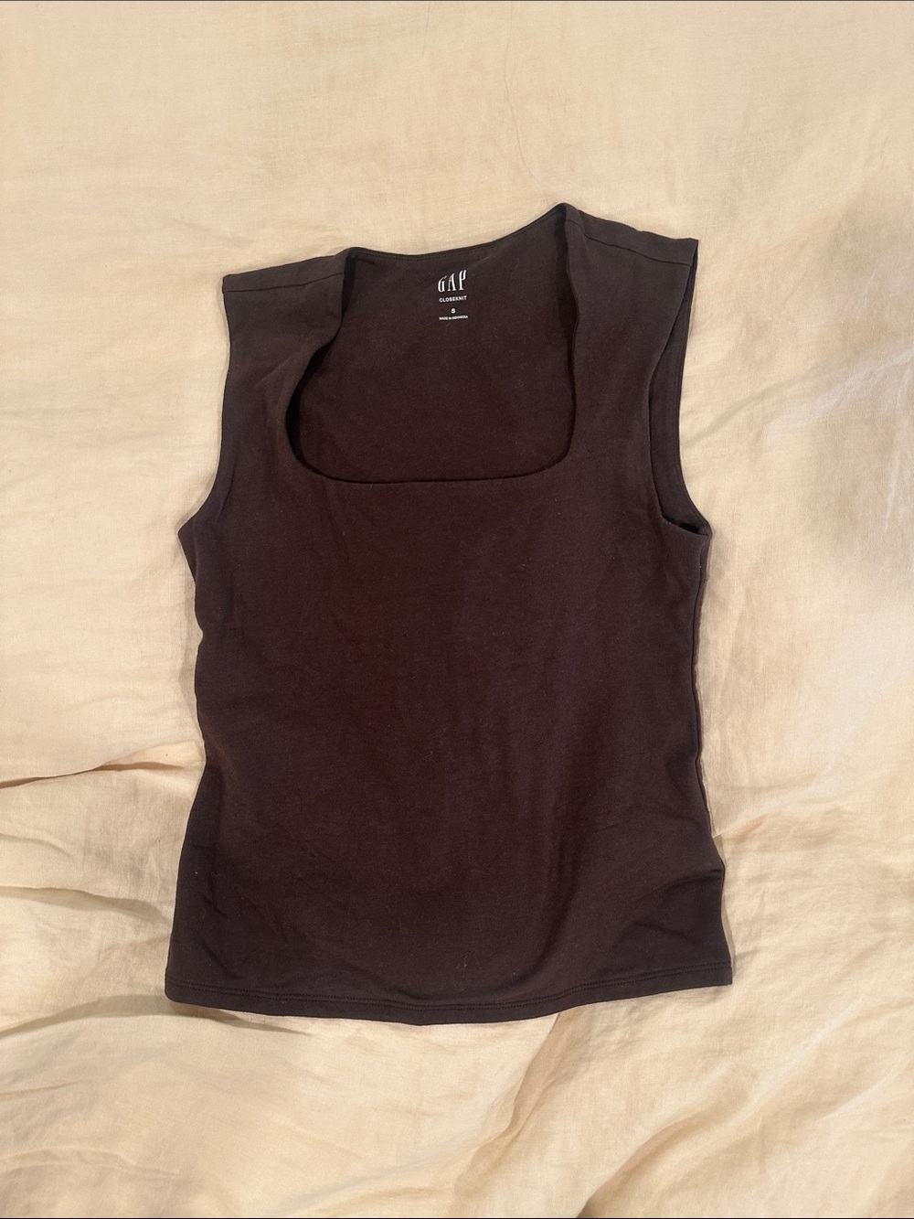 GAP Black Square Neck Tank
